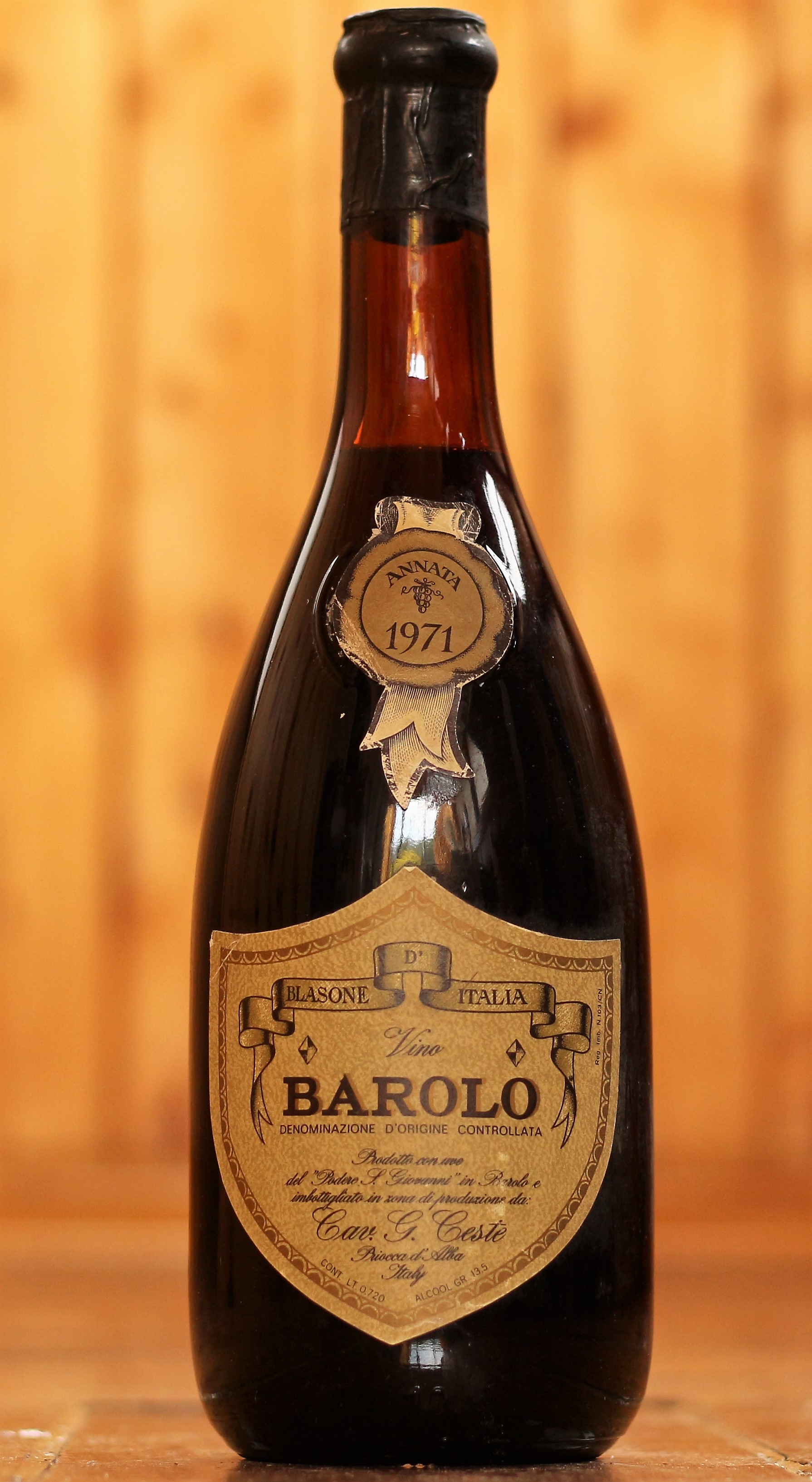 Blasone D'Italia Barolo 1971 года
