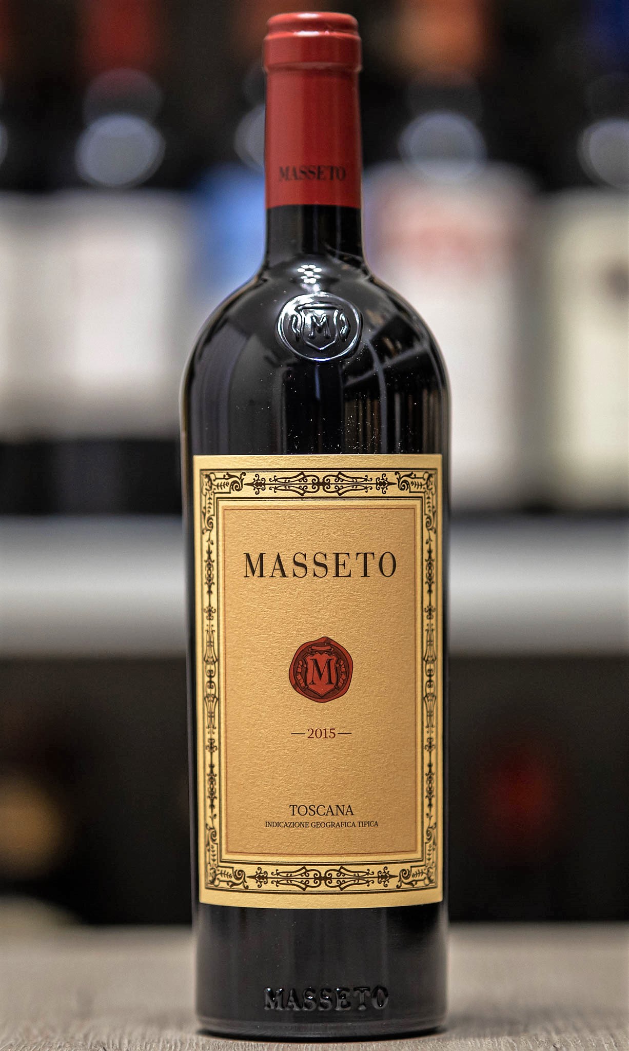 Masseto 2015 ящик 3 бутылки